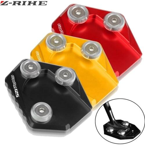 Motorcycle CNC Aluminum Side Stand Enlarge Kickstand Extension Plate Pad For Honda GROM MSX125 MSX 125 2014-2018 2017 2016 2015