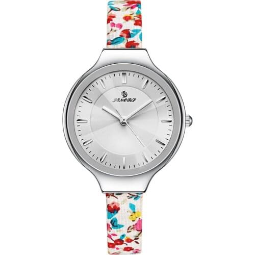 SENORS luxury brand womens Simple quartz flower leather watches waterproof casual ladies clocks original woman wristwatch