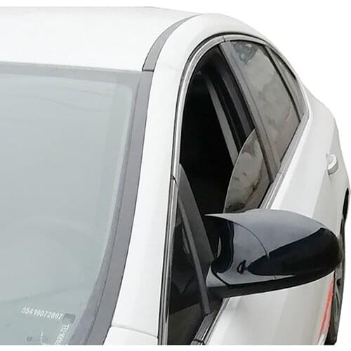 For Opel Astra J 2009 Post HB, Sedan, 2 Pieces High Quality Abs Plastic Bat Style Mirror Covers RearView Cover Gloss Black