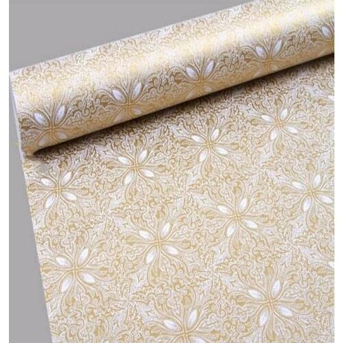 PVC Self Adhesive 10M Decorative Film Wall Paper Furniture Renovation Wall Stickers Kitchen Cabinet Waterproof Wallpaper