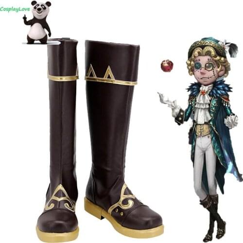 CosplayLove Identity V Acrobat Mike Morton Mr. Swifts Halloween Brown Shoes Cosplay Long Boots Leather Custom Hand Made