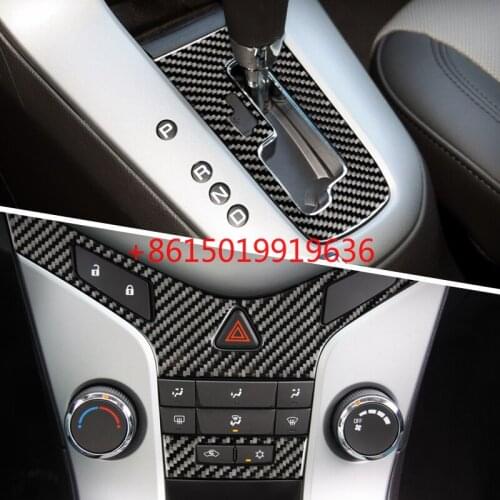 For Chevrolet Cruze 2009-15 modified carbon fiber central control gear panel frame paste interior accessories