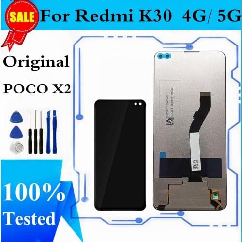 For Xiaomi Redmi K30 4G 5G LCD Display Touch Screen Digitizer Assembly Replacement For Xiaomi POCO X2 LCD Display With Tools