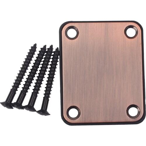 Electric Guitar Steel Neck Plate Stringed Instruments Guitar Replacement Neck Plate for Tele Telecaster Guitar Neck Joint Board