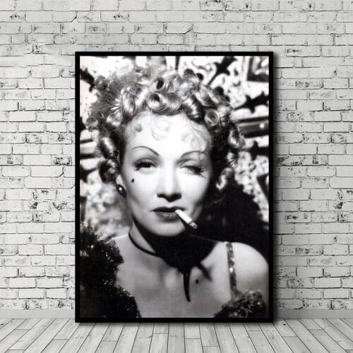 Canvas Painting Marlene Dietrich Wall Art HD Printing Poster Retro Sexy Gift Home Decorative Modern Living Room Modular Pictures