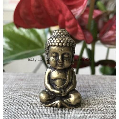 Chinese Bronze Brass Sakyamuni Tathagata Amitabha Buddha Statue Pendant A97