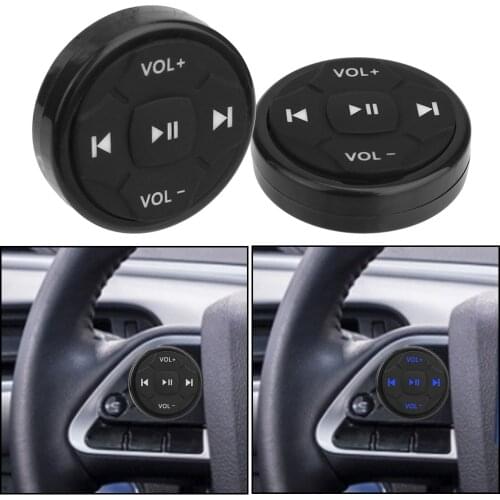 Wireless Bluetooth Car Kit Styling Universal Car Steering Wheel Remote Control Button 5 Keys for Android IOS Media Volume Button