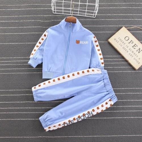 Boys Suit Autumn and Winter New Arrival Sports Zipper Outfits Pants 2pcs/set Childrens Korean Style Sweater Infant Tracksuit