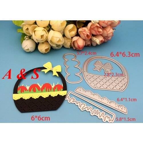 N540 METAL CUTTING DIES Easter egg basket bow Scrapbooking paper craft emboss knife mould blade punch die cut stencils