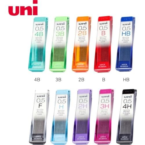 3 Pcs Uni NanoDia Lead Set 0.5-202ND Low Wear Continuous Core Pencil Lead Nano Diamond Is Not Easy To Break