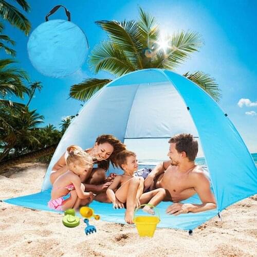 Outdoor supplies beach tents home double automatic speed open beach supplies wild fishing camping leisure tent