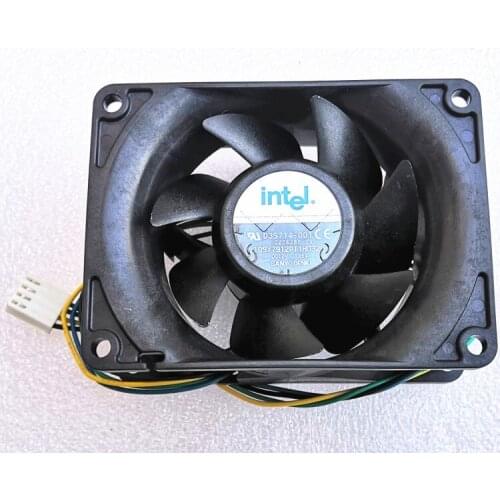 New For Intel cooling fan d35714-001 4-wire speed regulation 12V 0.36A hole distance 67.5 * 91mm