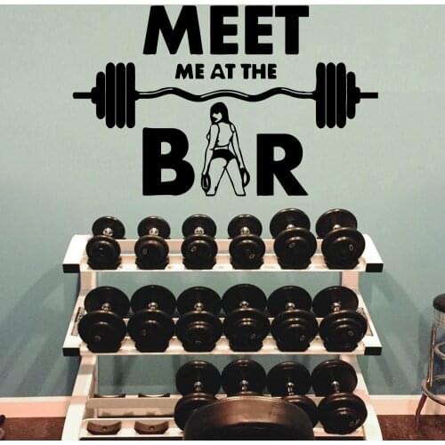 New Design GYM Home Decoration Accessories For Home Decor Living Room Bedroom Decal Creative Stickers