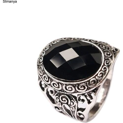 Sliver Plated Men Masonic Rings With Black Stone Stainless Steel Wedding Bands For Men Freemasonry Ring 31020