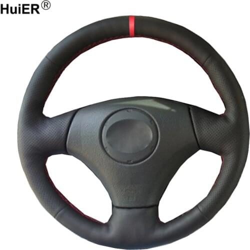 Hand Sewing Car Steering Wheel Cover Wrap For Toyota Kluger I (XU20) 2000 2001 2002 2003 2004 2005 2006 2007 Car Accessories