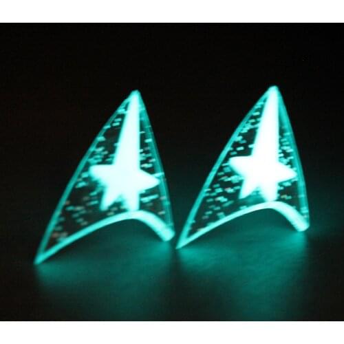 New Star Command Trek Earrings Glow in The Dark Gift For Women Pendant earring Jewelry Star wars Ear earrings
