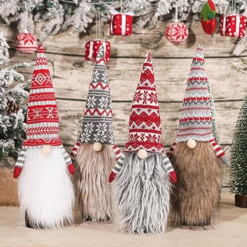 Pointy Hat Christmas Wine Bottle Cover Dust-proof Knitted Fabric Festive Ambience Wine Bottle Knit Hat Happy New Year Decoration