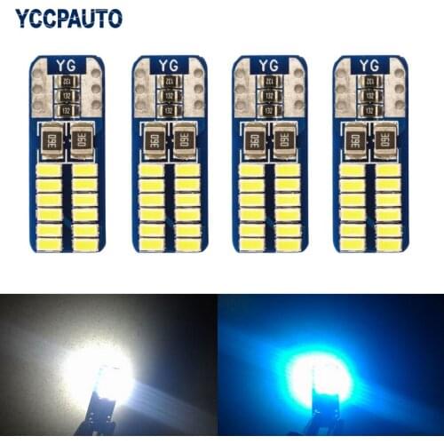 T10 LED W5W Bulbs Lamp Light 12V LED Car Lights Canbus 2825 3014 SMD Lighting for Audi A3 A4 A5 A6 A8 Q5 Q7 RS4 RS5 TT 4pcs New