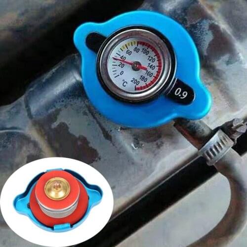 Universal Medium Head Thermostatic Water Tank Cap Cover Pressure Temperature Gauge Thermostatic Cover Auto Parts