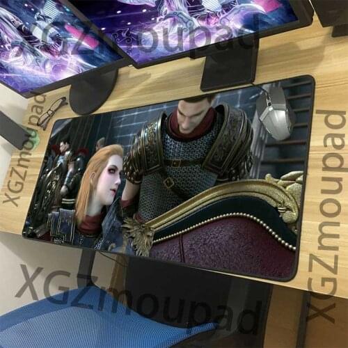 XGZ Custom Large Gaming Mouse Pad Black Lock Edge Movie Student Computer Keyboard Table Mat Speed Natural Rubber Non-slip Xxl