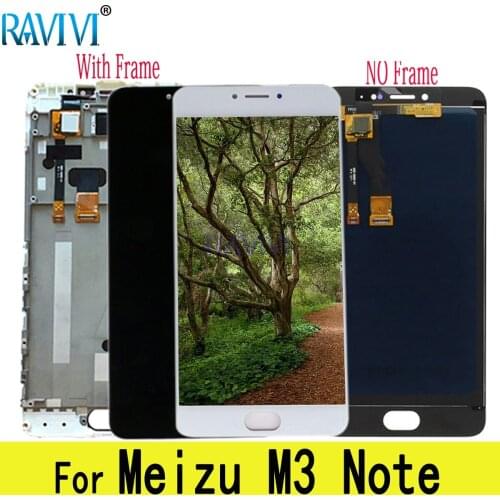 5.5" L681H M681H LCD For MEIZU M3 Note LCD Display Touch Screen Digitizer Assembly Replacement with Frame For MEIZU M3Note