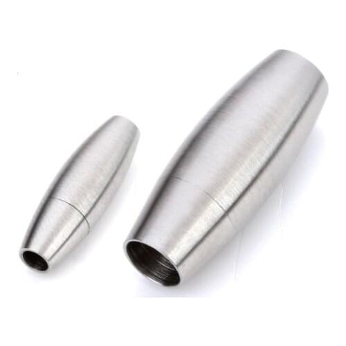 2Pcs Stainless Steel Magnetic Clasps Leather Cord Bracelet Magnet Lace Buckle Necklace DIY Jewelry Making Accessories fgt34