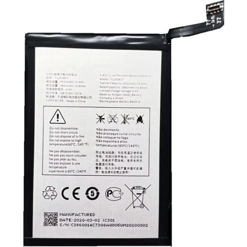4000mAh 15.4Wh 3.85V TLP038C7 TLP038C1 Battery for Alcatel One Touch 5V, OT-5060A, OT-5060D For Alcatel 7 6062w Mobile Phone