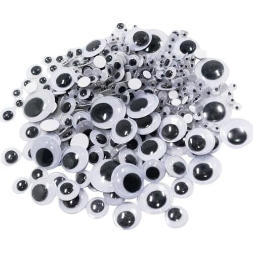 700 Pieces Wobble Eyes Craft Eyes Round Wobble Eyes Goggle Eyes