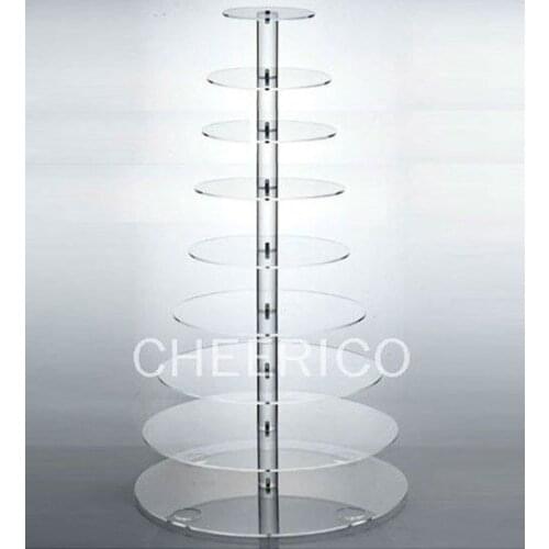 8 Tier round wedding Acrylic Cupcake Stand / Plexiglass cupcake stand / Wedding cake standplexiglass plexiglass