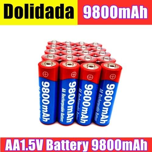 AA rechargeable 1.5V 9800mah 1.5V New Alkaline Rechargeable batery for Suitable for electronic toys remote control car and so on