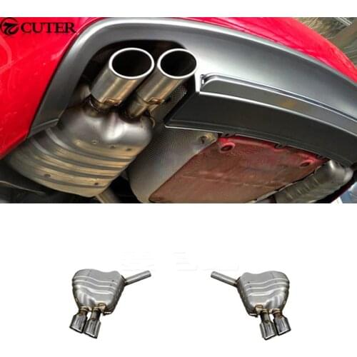 A5 to RS5 Stainless steel car exhaust pipes auto muffler tips for AUDI A5 RS5 2010-2015