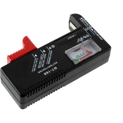 BT-168 Universal Button Multiple Size Battery Tester For AA/AAA/C/D/9V/1.5V LCD Display Digital Battery Tester Volt Checker