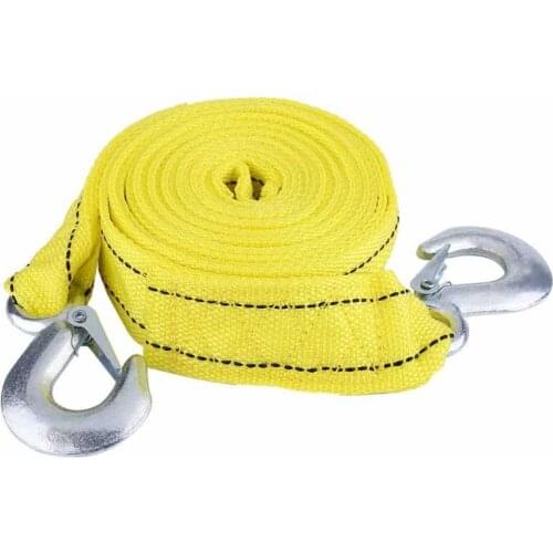 4 Meter Load 5 Ton Car Trailer Towing Rope Tow Strap Cable with Hooks Emergency Vehicle Tool tools