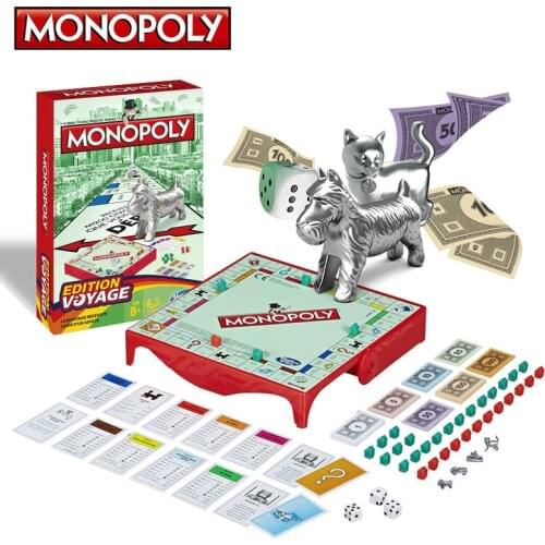 Hasbro Monopoly Real Estate Tycoon Travel Edition Childrens Puzzle Board Games Family Party Party Game Toys B1002 2-4 Players