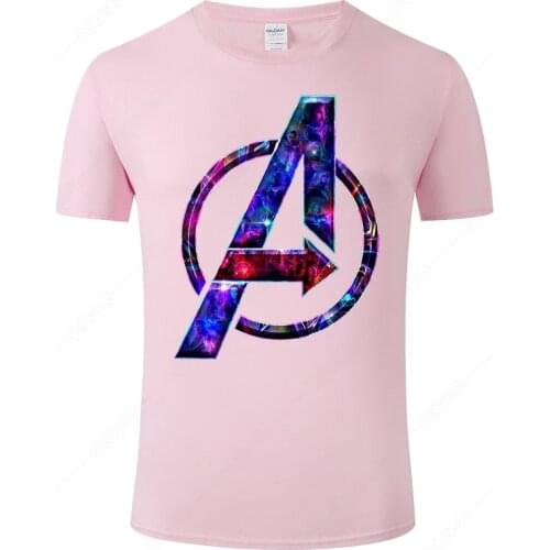 Summer Cool Men Women T Shirt The Avengers Logo T-shirt Casual Cotton Short Sleeve Streetwear Tops Tee Camisetas Hombre J82