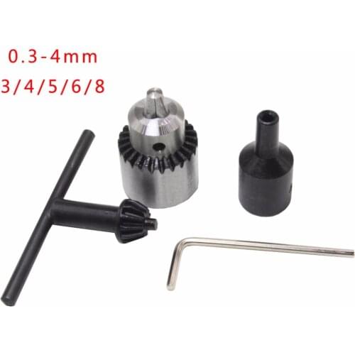 Mini Drill Press Applicable To Motor Shaft Connecting Rod 4/5/6/8 mm+Hot Electric Drill Grinding Mini Drill Chuck Key Keyless Dr