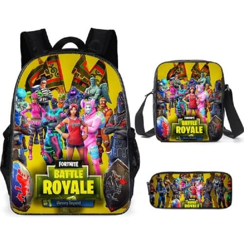 Hot Game FORTNITE backpack nylon waterproof schoolbag FORTNITE anime character children backpack for boys birthday gift