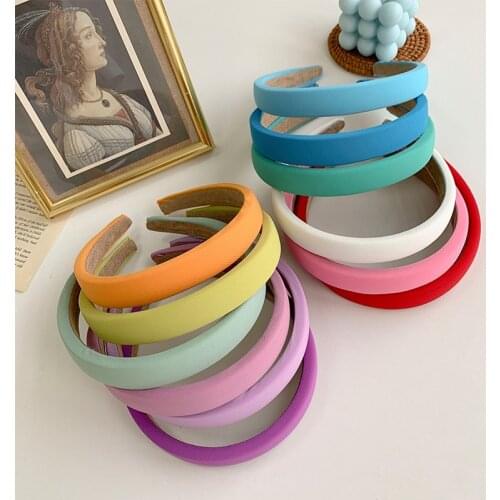 2021 New Solid Hairband Chiffon Multicolors Headband For Women Mori Super Fairy Headwear Simple Hair Hoop Hair Accessories