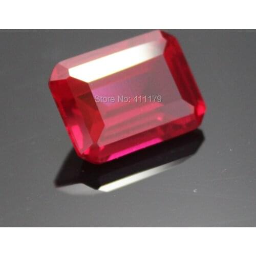 Baguette Cut red stone corundum Loose stones rose red stones AAA quality Professional diy jewelry making