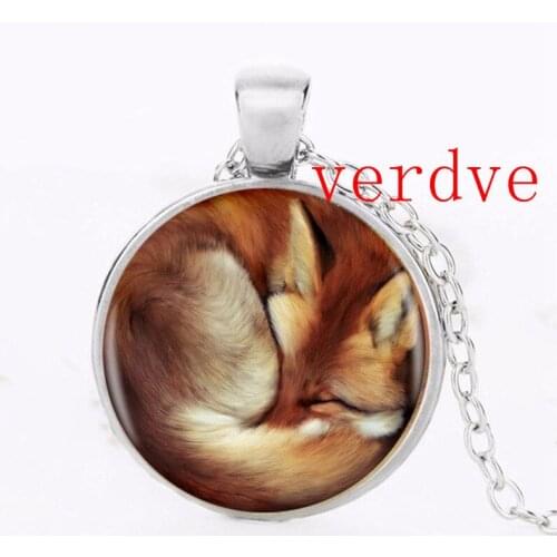 1pcs/lot Fox Pendant Necklace Long Chian Statement Handmade Fashion Necklace For Women