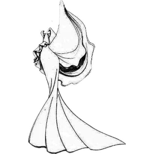 PANFELOU Skirt dress wedding dress metal craft paper die cutting dies Scrapbooking/DIY Embossing Valentines Day cards