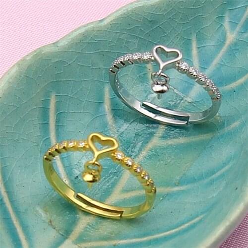 Heart New Party Style Ring Mountings Base Findings Component Jewelry Settings Parts for Pearls Stones Crystal Agate Coral