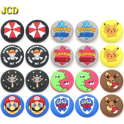 JCD 2PCS For Nintend Switch Analog Thumb Stick Grips Silicone Joystick Cap Cover For Switch NS Joy Con JoyCon Controller