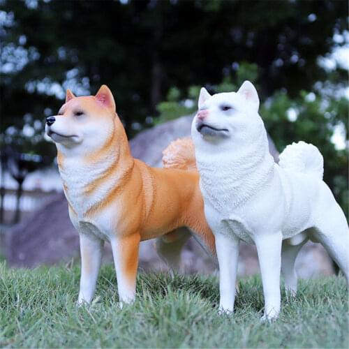 Shiba Inu Simulation Dog Pet Animal Figure Model Toy Collector Decor Educational Toys Decoration Kid Birthday Gift
