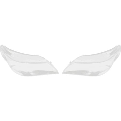 Car Headlight Lens Glass Lampcover Cover Lampshade Bright Shell Product for BMW E60 E61 2003-2010-Right & Left