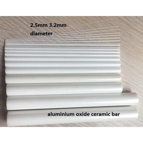 2.5mm 3.2mm mirror surface aluminium oxide ceramic bar AlO PIN GAGE aluminum oxide Corundum ceramic stick alumina ceramic rod