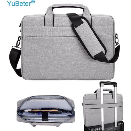 YuBeter Laptop Bag 11.6 12.5 13.3 14.1 15.4 15.6 Inch Portable Notebook Shoulder Bag for Macbook Air Pro Xiaomi Asus HP Huawei