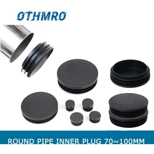 MroMax Hot Stair Guardrail Post Cover Plastic Diameter 70/74/76/60/63/90/100mm Round Plug Post End Caps Tube 1/2/4/10/12/24pcs