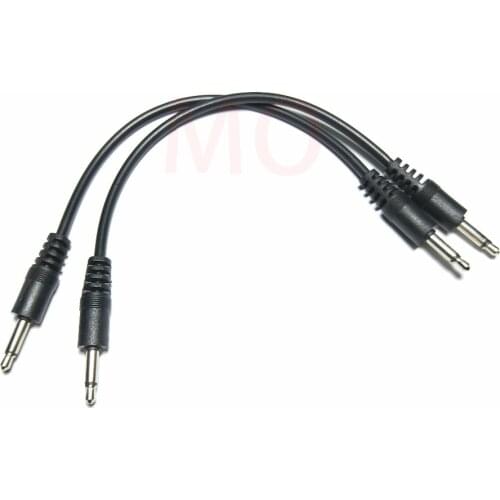 10pcs cable 3.5mm 1/8 male mini plug monaural mono audio connector 20cm 30cm 50cm 100cm New