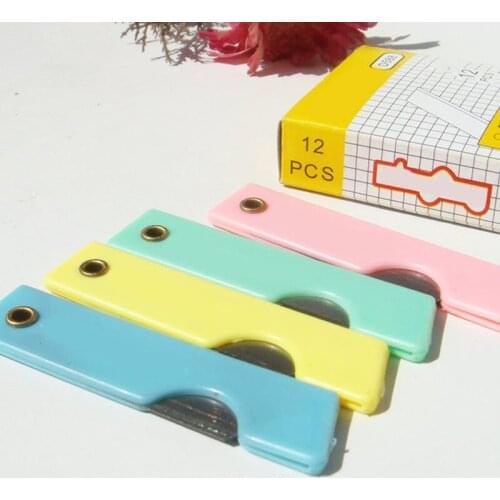 12Pcs/lots Portable Utility Knife Pencil Knives Stationery Office Supplies Student Paper Cutter Cutting Paper Razor Blade Knife